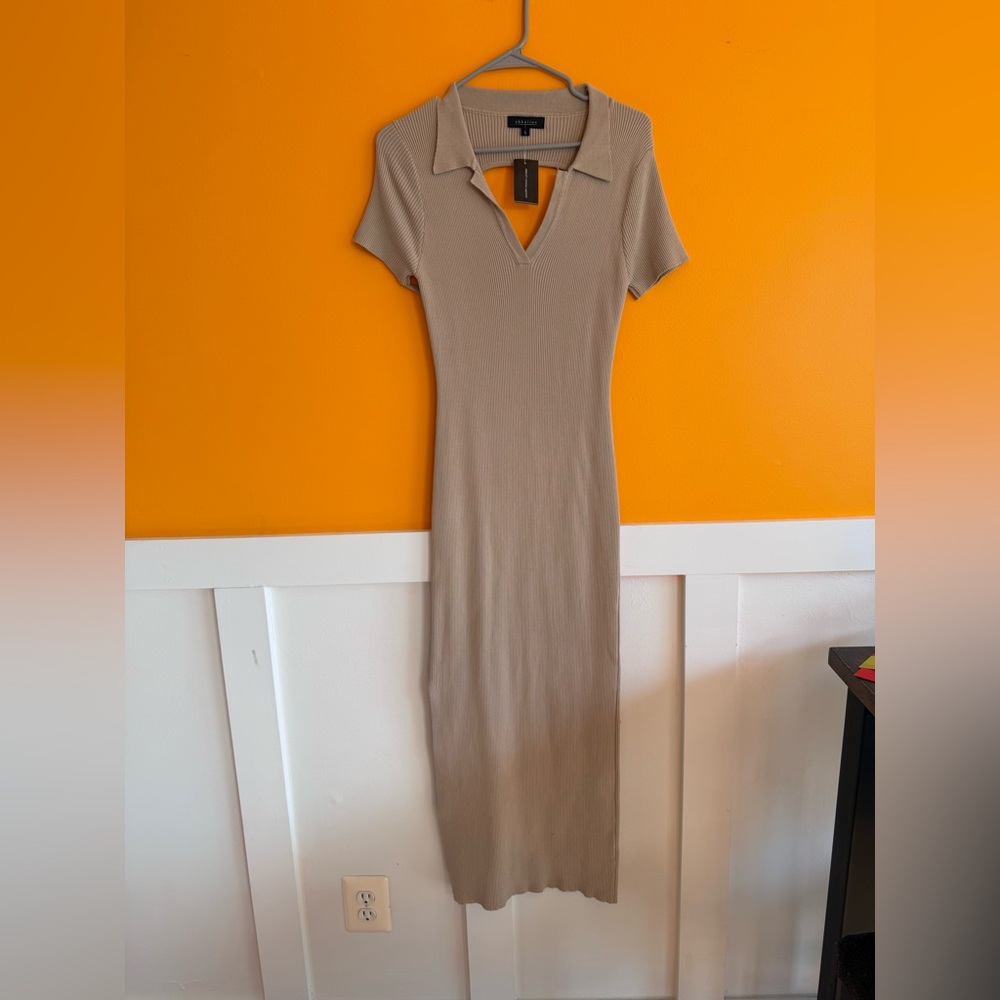 South Moon Under Taupe Collared Maxi Dress - Picture 2 of 5
